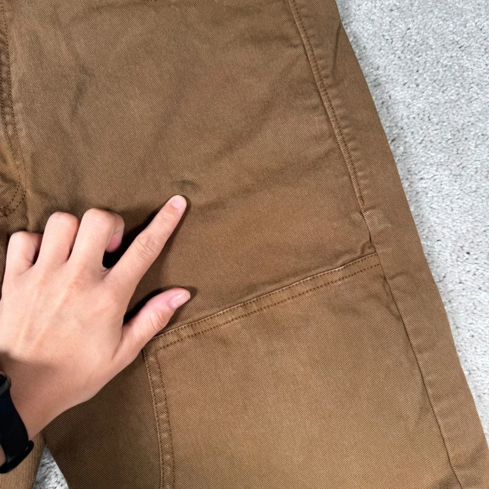 Orvis Men's 36x30 Brown Utility Double Knee Canvas Field Pants Hunting Outdoor